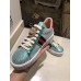 Gucci Crystals Platform Web Ace Sneakers 505995 Grid Blue 2017