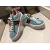 Gucci Crystals Platform Web Ace Sneakers 505995 Grid Blue 2017