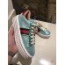 Gucci Crystals Platform Web Ace Sneakers 505995 Grid Blue 2017