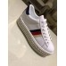 Gucci Crystals Platform Web Ace Sneakers 505995 White 2017