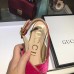 Gucci velvet crossover platform sandal ‎505333 Shocking pink 2018