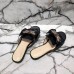 Gucci Leather Slides with Bow 524639 Black 2018