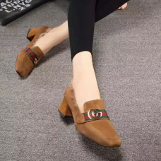 GUCCI 2016 NEW STYLE FASHION MID HEEL SHOES