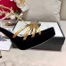 Gucci Heel 10.5cm Platform 2.5cm Feline Head Sandals Velvet Black/Gold 2019