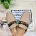 Gucci Web with Horsebit Princetown Canvas Slipper Beige/Green 2019