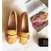 GUCCI  TASSELS  FLAT SHOES