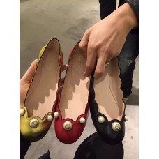 Gucci red lambskin shoes ss 2016