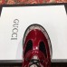 Gucci GG Leather Ankle Boots with Sylvie Web 55mm Heel Red 2018