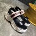 Gucci Heel 6cm Logo Stripe Strap Sandals Black 2018