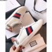 Gucci Ace Leather Print Low-Top Lovers Sneakers Blue/Red Web Creamy 2018