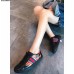 Gucci Ace Leather Low-Top Lovers Sneakers Web Flames Black 2018