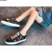 Gucci Ace Leather Low-Top Lovers Sneakers Green/Red Web Embroidered Bee Black 2018