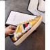 Gucci Ace Leather Low-Top Lovers Sneakers For Love Embroidered Gold 2018