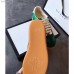 Gucci Leather and Suede Web Sneaker 525289 Green 2018