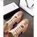Gucci Leather and Suede Web Sneaker 525289 Pink/Grey 2018