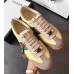 Gucci Leather and Suede Web Sneaker 525289 Yellow/Grey 2018