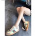 Gucci Leather and Suede Web Sneaker 525289 Yellow/Grey 2018