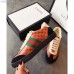 Gucci Women's Gucci-Dapper Dan Sneaker ‎538714 Orange/Black 2018