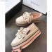 Gucci Logo Platform Espadrille 525711 White 2018