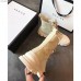 Gucci Flat Lace-Up Canvas Short Boots Light Beige 2018