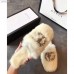 Gucci Flat Slippers with GG Buckle White 2018