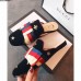 Gucci Velvet Embroidered Slipper With Sylvie Bow 496561 Black 2018
