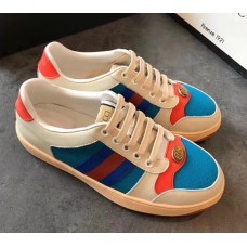 Gucci Vintage Sneaker with GG Label Blue/Orange/White 2018
