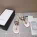 Gucci Crystal GG Glass Pearl On Heel Thong Sandals Pink 2017