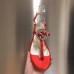 Gucci Crystal GG Glass Pearl On Heel Thong Sandals Red 2017