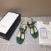 Gucci Crystal GG Glass Pearl On Heel Thong Sandals Green 2017