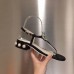 Gucci Crystal GG Glass Pearl On Heel Thong Sandals Black 2017