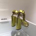 Gucci Leather t-strap sandal 424886 gold