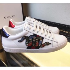 Gucci Ace embroidered low-top sneaker white leather(GD5027-721301)