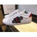 Gucci Ace Clip embroidered low-top sneaker white leather(GD5027-721304)