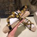 Gucci Grosgrain Espadrilles Sandals with Crystals 573024 Gold 2019