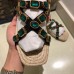 Gucci Grosgrain Espadrilles Sandals with Crystals 573024 Green 2019