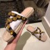 Gucci Grosgrain Espadrilles Slide Sandals with Crystals Gold 2019
