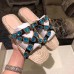 Gucci Grosgrain Espadrilles Slide Sandals with Crystals Blue 2019