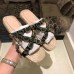 Gucci Grosgrain Espadrilles Slide Sandals with Crystals Green 2019