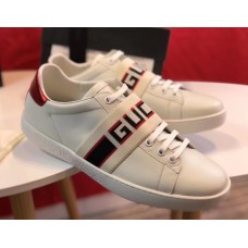 Gucci Ace Sneakers with Gucci Stripe 525269 White 2018