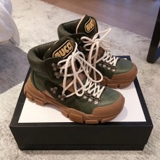 Gucci Flashtrek High-Top Lovers Sneakers Green 2018