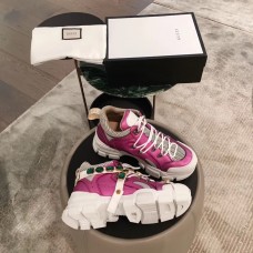 Gucci Flashtrek Sneakers Fuchsia with Removable Crystals 2019