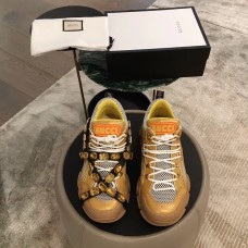 Gucci Flashtrek Sneakers Gold with Removable Crystals 2019