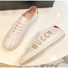 Gucci Guccy Falacer Leather Sneakers 519718 White 2018