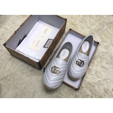 Gucci Leather Espadrilles With Double G 551890 White 2019