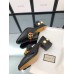 Gucci Calfskin Leather 7.5cm heel Web Details Pearls Trim Slipper black