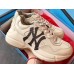 Gucci Rhyton Leather Sneakers NY Ivory 2019