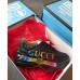 Gucci Rhyton Leather Sneakers Iridescent Vintage Logo Black 2019