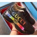 Gucci Rhyton Leather Sneakers Iridescent Vintage Logo Black 2019