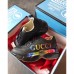 Gucci Rhyton Leather Sneakers Iridescent Vintage Logo Black 2019